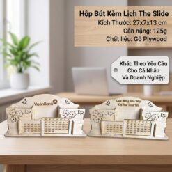 Hộp Bút Kèm Lịch The Slide - Khắc Theo Yêu Cầu Cho Cá Nhân & Doanh Nghiệp Làm Quà Tặng