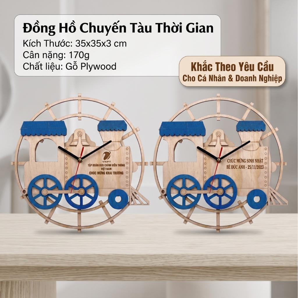 Đồng Hồ Chuyến Tàu Thời Gian - Khắc Theo Yêu Cầu Cho Cá Nhân & Doanh Nghiệp Làm Quà Tặng